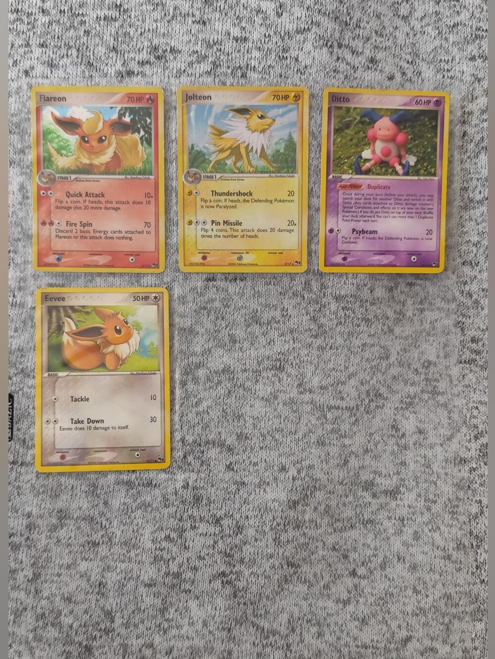 Pokémon Cards Lot (TCG) Set: POP Series 3; Year: 2006; 4 Cards In Total